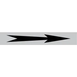 Panneau FLECHE 222X37 MARQUAGE TUYAUTE Taliaplast 731218 | 731218