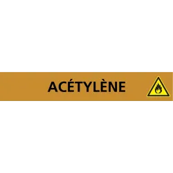 Panneau ACETYLENE 312X52 MARQUAGE TUYA Taliaplast 730501 | 730501