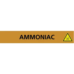 Panneau AMMONIAC 222X37 MARQUAGE TUYAU Taliaplast 731503 | 731503