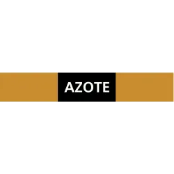 Panneau AZOTE 222X37 MARQUAGE TUYAUTER Taliaplast 731507 | 731507