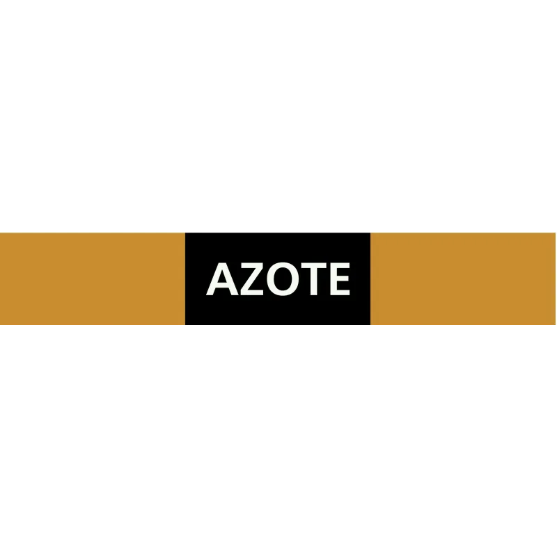 Panneau AZOTE 222X37 MARQUAGE TUYAUTER Taliaplast 731507 | 731507