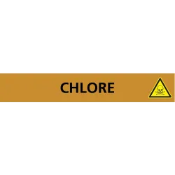 Panneau CHLORE 156X26 MARQUAGE TUYAUTE Taliaplast 732513 | 732513