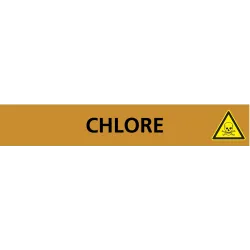 Panneau CHLORE 222X37 MARQUAGE TUYAUTE Taliaplast 731513 | 731513