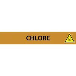 Panneau CHLORE 312X52 MARQUAGE TUYAUTE Taliaplast 730513 | 730513