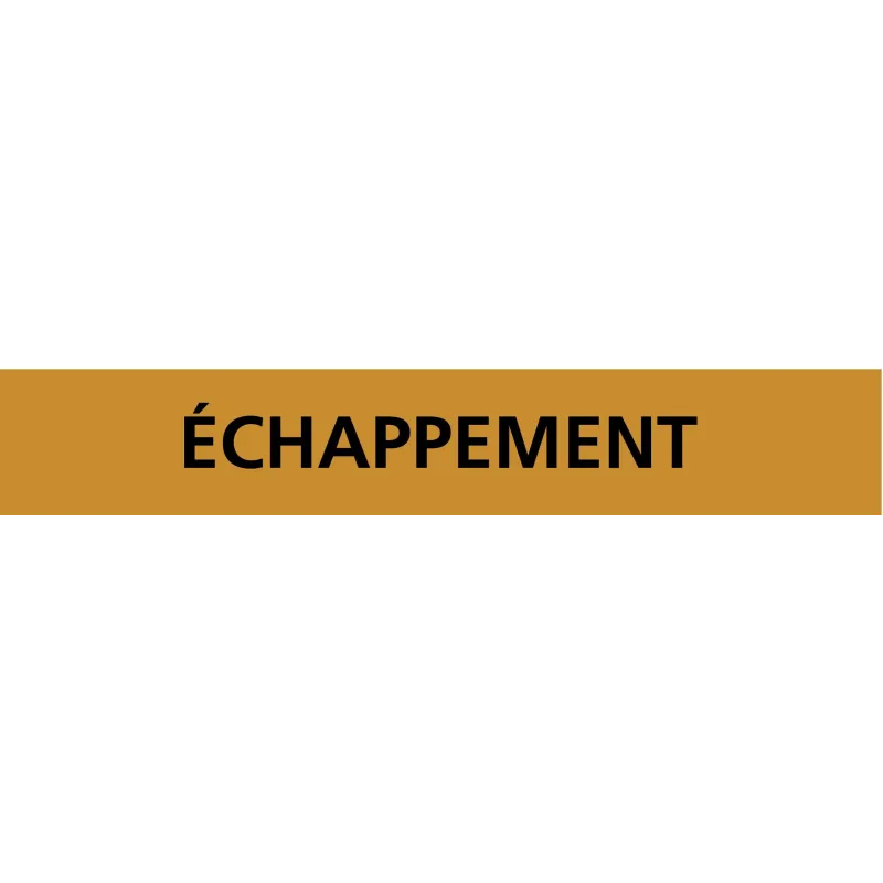 Panneau ECHAPPEMENT 156X26 MARQUAGE TU Taliaplast 732518 | 732518 Panneau ECHAPPEMENT 156X26 MARQUAGE TU Taliaplast 732518 | 732518
