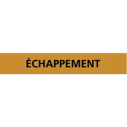 Panneau ECHAPPRMENT 222X37 MARQUAGE TU Taliaplast 731518 | 731518