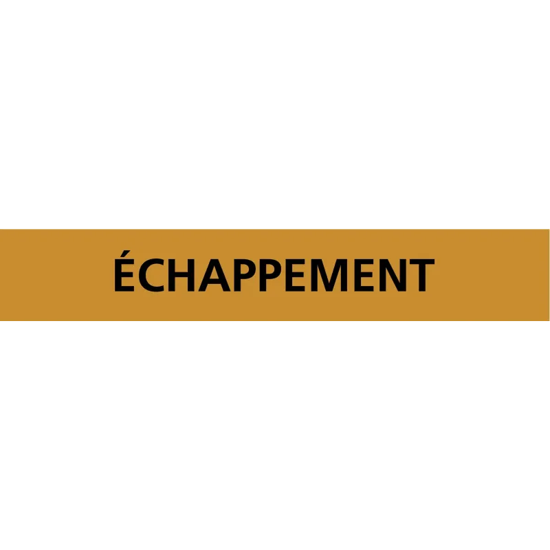 Panneau ECHAPPEMENT 312X52 MARQUAGE TU Taliaplast 730518 | 730518