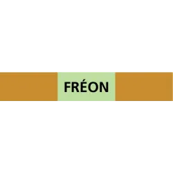Panneau FRÉON 222x37mm (20 ADHESIFS PO Taliaplast 731520 | 731520