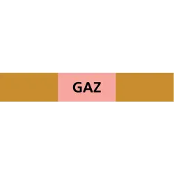 Panneau GAZ 156X26 MARQUAGE TUYAUTERIE Taliaplast 732521 | 732521