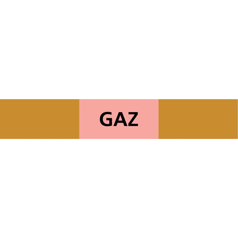 Panneau GAZ 312X52 MARQUAGE TUYAUTERIE Taliaplast 730521 | 730521 Panneau GAZ 312X52 MARQUAGE TUYAUTERIE Taliaplast 730521 | 730521