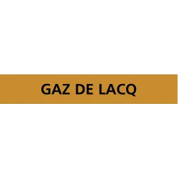 Panneau GAZ DE LACQ 222X37 MARQUAGE TU Taliaplast 731550 | 731550