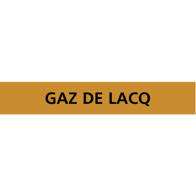 Panneau GAZ DE LACQ 222X37 MARQUAGE TU Taliaplast 731550 | 731550 Panneau GAZ DE LACQ 222X37 MARQUAGE TU Taliaplast 731550 | 731550