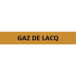 Panneau GAZ DE LACQ 312X52 MARQUAGE TU Taliaplast 730550 | 730550