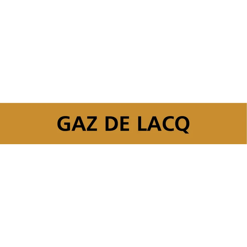 Panneau GAZ DE LACQ 312X52 MARQUAGE TU Taliaplast 730550 | 730550 Panneau GAZ DE LACQ 312X52 MARQUAGE TU Taliaplast 730550 | 730550