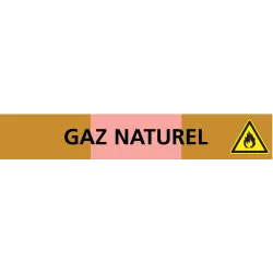 Panneau GAZ NATUREL 222X37 MARQUAGE TU Taliaplast 731527 | 731527