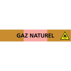 Panneau GAZ NATUREL 312X52 MARQUAGE TU Taliaplast 730527 | 730527