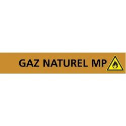 Panneau GAZ NATUREL MP 222X37 MARQUAGE Taliaplast 731529 | 731529
