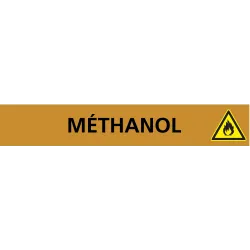 Panneau METHANOL 222X37 MARQUAGE TUYAU Taliaplast 731537 | 731537