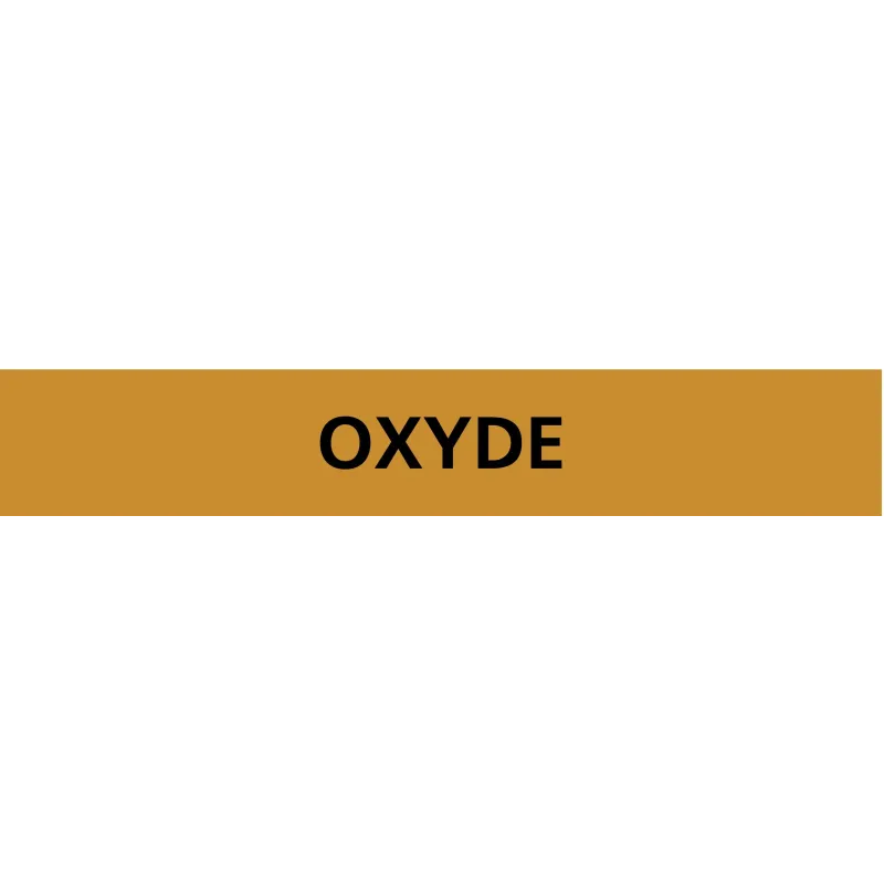 Panneau OXYDE 222X37 MARQUAGE TUYAUTER Taliaplast 731552 | 731552