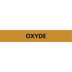 Panneau OXYDE 312X52 MARQUAGE TUYAUTER Taliaplast 730552 | 730552