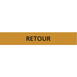 Panneau RETOUR 156X26 MARQUAGE TUYAUTE Taliaplast 732545 | 732545