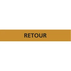 Panneau RETOUR 156X26 MARQUAGE TUYAUTE Taliaplast 732545 | 732545