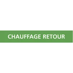 Panneau CHAUFF.RETOUR 222X37 MARQUAGE Taliaplast 731104 | 731104