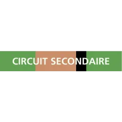 Panneau CIRCUIT SECONDAIRE 156x26mm (2 Taliaplast 732108 | 732108