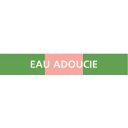 Panneau EAU ADOUCIE 156X26 MARQUAGE TU Taliaplast 732114 | 732114