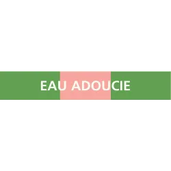 Panneau EAU ADOUCIE 222X37 MARQUAGE TU Taliaplast 731114 | 731114