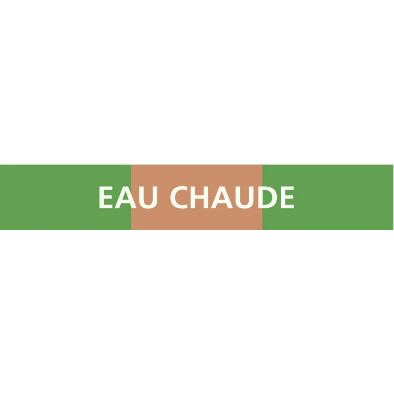 Panneau EAU CHAUDE 156X26 MARQUAGE TUY Taliaplast 732116 | 732116 Panneau EAU CHAUDE 156X26 MARQUAGE TUY Taliaplast 732116 | 732116