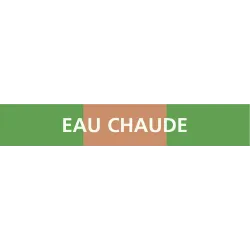 Panneau EAU CHAUDE 312x52mm (10 ADHESI Taliaplast 730116 | 730116