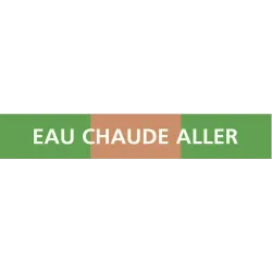 Panneau EAU CHAUDE ALLER 156X26 MARQUA Taliaplast 732123 | 732123