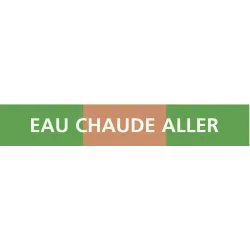 Panneau EAU CHAUDE ALLER 222X37 MARQUA Taliaplast 731123 | 731123