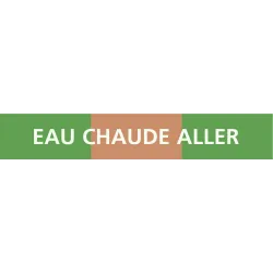Panneau EAU CHAUDE ALLER 312x52mm (10 Taliaplast 730123 | 730123