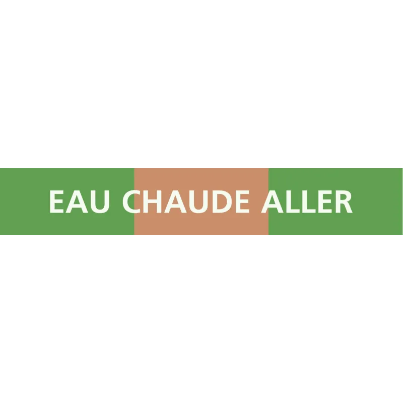 Panneau EAU CHAUDE ALLER 312x52mm (10 Taliaplast 730123 | 730123 Panneau EAU CHAUDE ALLER 312x52mm (10 Taliaplast 730123 | 730123
