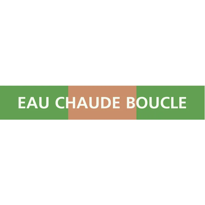 Panneau EAU CHAUDE BOUCLE 156x26mm (20 Taliaplast 732812 | 732812 Panneau EAU CHAUDE BOUCLE 156x26mm (20 Taliaplast 732812 | 732812