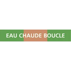 Panneau EAU CHAUDE BOUCLE 312x52mm (10 Taliaplast 730812 | 730812