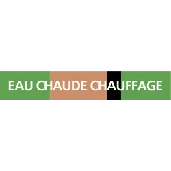 Panneau EAU CHAUDE CHAUFF. 312X52 MARQ Taliaplast 730124 | 730124