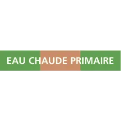 Panneau EAU CHAUDE PRIMAIRE 222x37mm ( Taliaplast 731125 | 731125