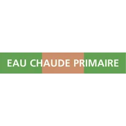 Panneau EAU CHAUDE PRIMAIRE 312x52mm ( Taliaplast 730125 | 730125