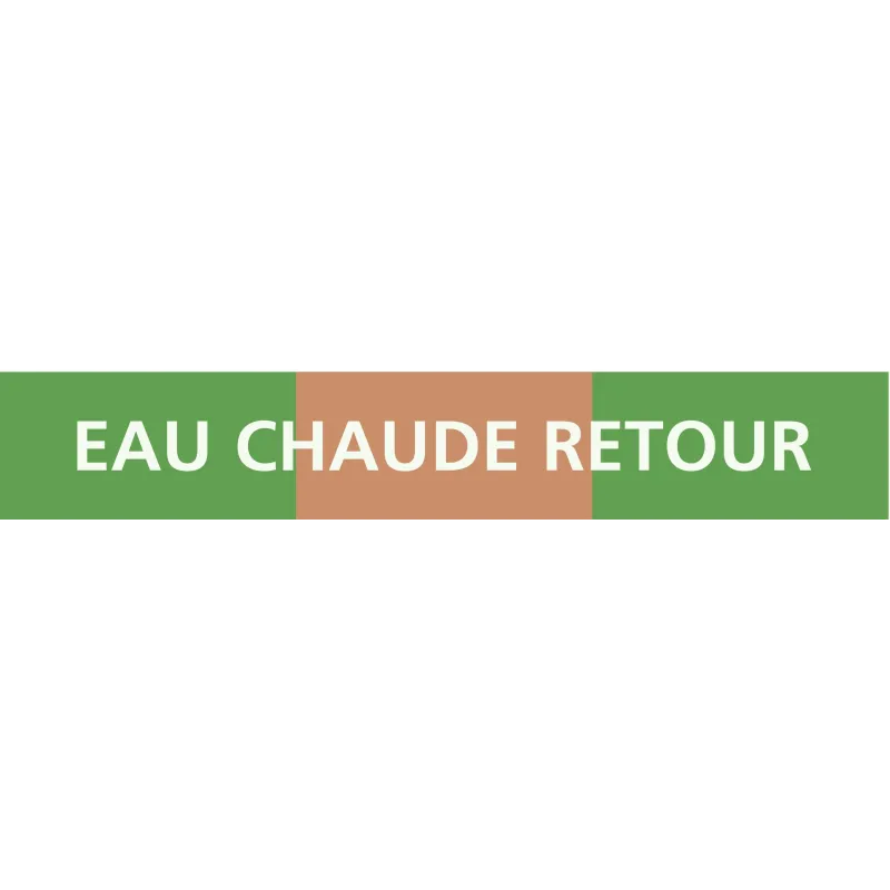 Panneau EAU CHAUDE RETOUR 156X26 MARQU Taliaplast 732126 | 732126 Panneau EAU CHAUDE RETOUR 156X26 MARQU Taliaplast 732126 | 732126