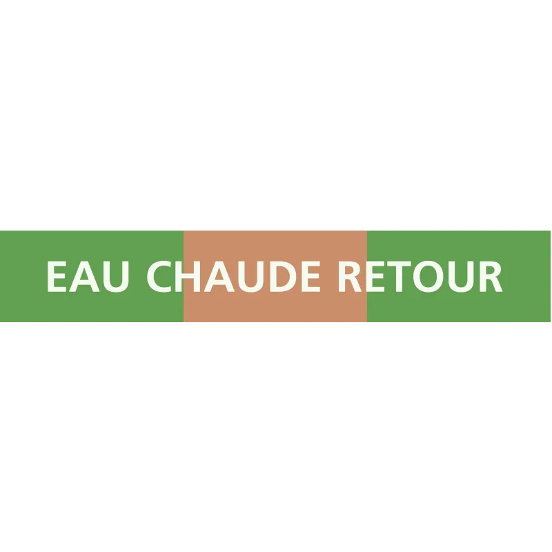 Panneau EAU CHAUDE RETOUR 222X37 MARQU Taliaplast 731126 | 731126