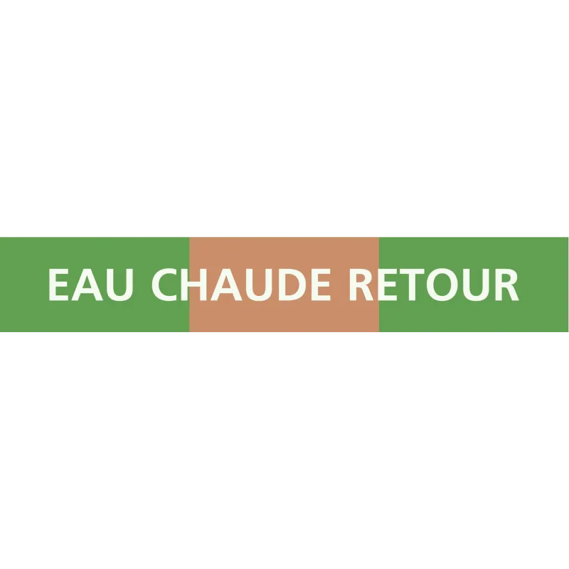 Panneau EAU CHAUDE RETOUR 312x52mm (10 Taliaplast 730126 | 730126 Panneau EAU CHAUDE RETOUR 312x52mm (10 Taliaplast 730126 | 730126