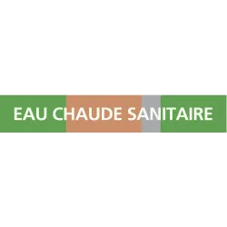 Panneau EAU CHAUDE SANIT. 156X26 MARQU Taliaplast 732127 | 732127