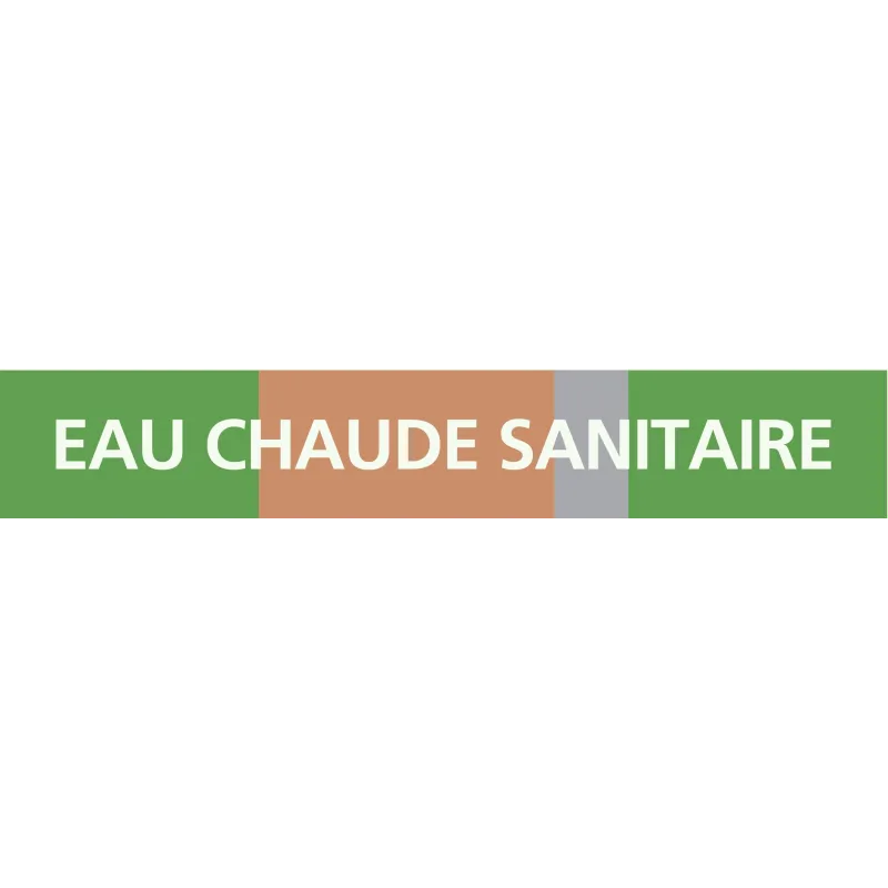 Panneau EAU CHAUDE SANIT. 222X37 MARQU Taliaplast 731127 | 731127