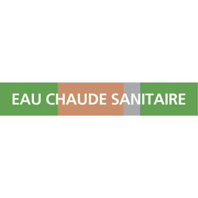 Panneau EAU CHAUDE SANITAIRE 312x52mm Taliaplast 730127 | 730127 Panneau EAU CHAUDE SANITAIRE 312x52mm Taliaplast 730127 | 730127