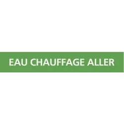Panneau EAU CHAUFFAGE ALLER 156x26mm ( Taliaplast 732136 | 732136