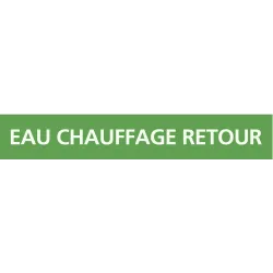 Panneau EAU CHAUFFAGE RETOUR 156x26mm Taliaplast 732138 | 732138
