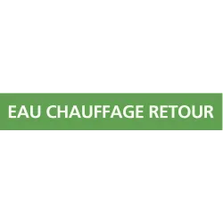 Panneau EAU CHAUFFAGE RETOUR 222x37mm Taliaplast 731138 | 731138